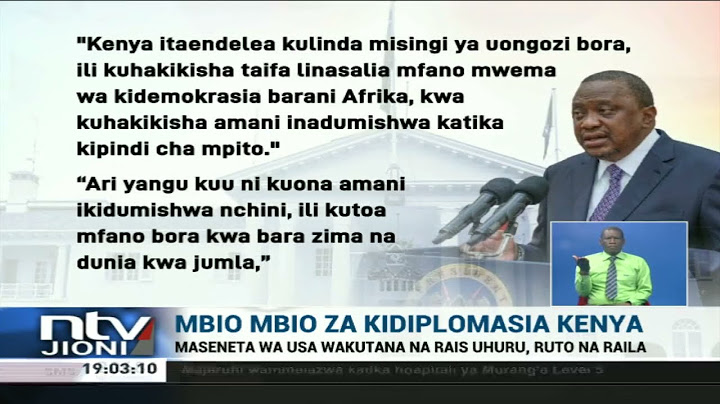 Maseneta wa Marekani wakutana na Uhuru, Ruto, Raila