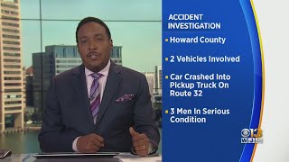 Route 32 Reopens After 2-Car Crash Injures 3