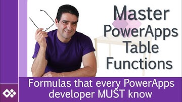 Learn PowerApps table functions (Udemy Course)