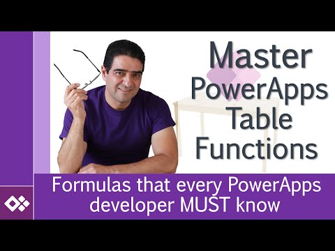 Learn PowerApps table