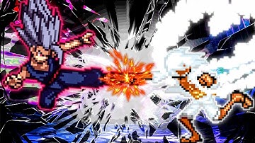 Monarch Gohan Beast V3 OP (New) VS Wano Luffy V4 OP (all form) in Jump Force Mugen