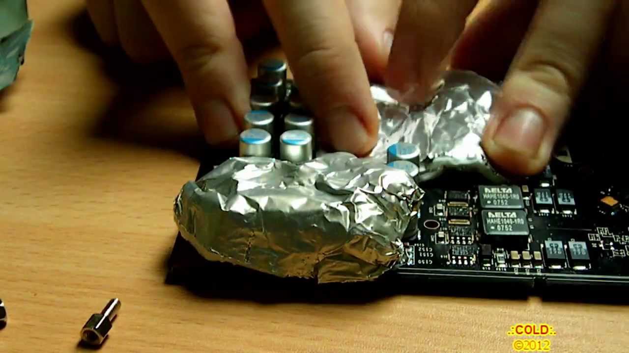 Fixing a graphics card using oven!/nVidia GeForce 9800GTX zimne luty