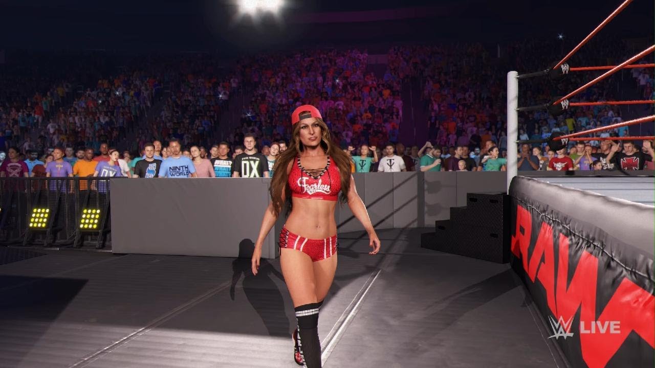 Nikki Bella def Trish Stratus,Tiffany Stratton to become Number 1 Contender for WWE Womens Title
