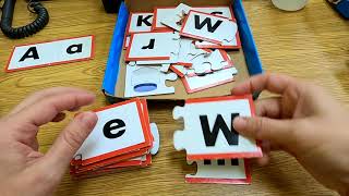 Matching uppercase to lowercase puzzle