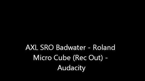 Roland Micro Cube Record Out Test (Clean, No Effects)