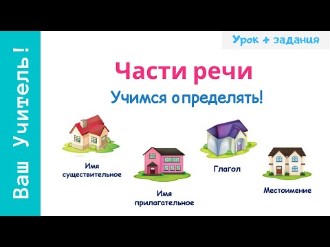 Части Речи В Русском Языке. Как Определить Часть Речи