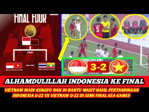 HIGHLIGHT Indonesia ke final~Hasil Pertandingan Indonesia U-22 Vs Vietnam Di Semi final Sea Games