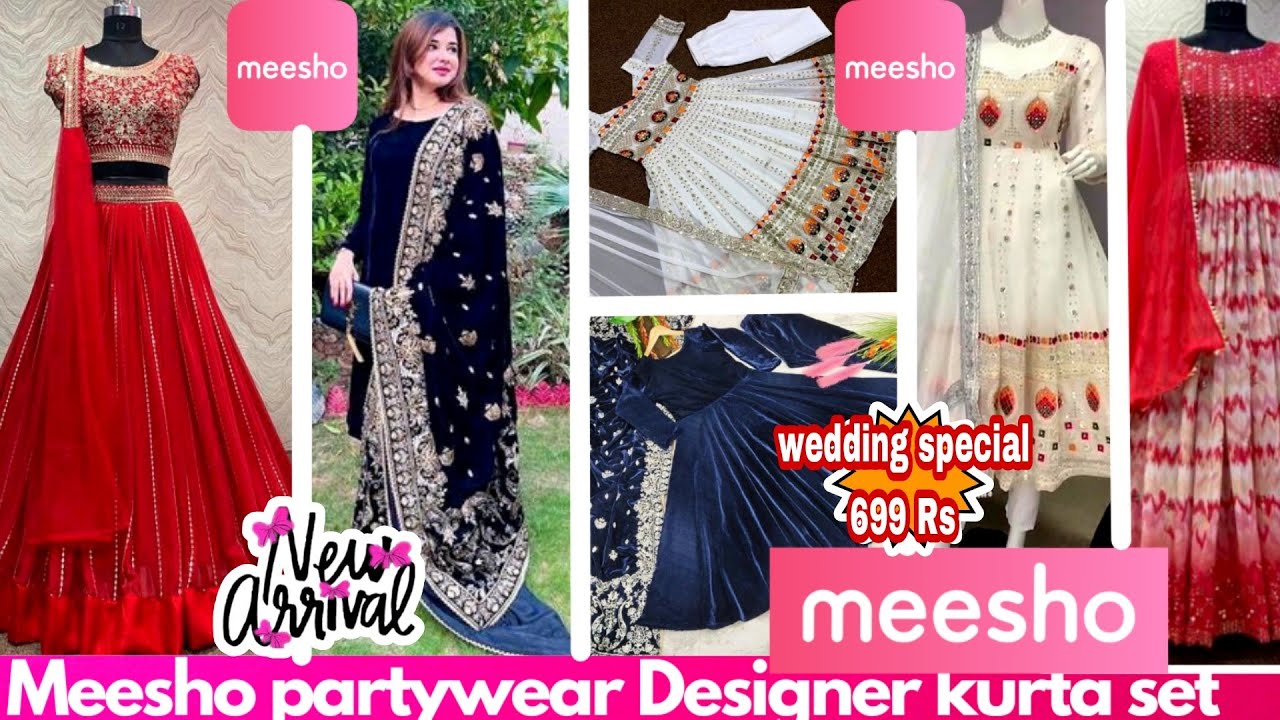 😍👗Meesho haulMeesho party wear kurta set/👗gowns/sharara set