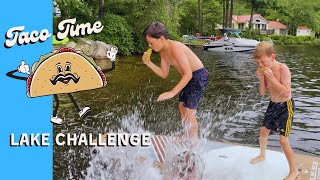 When Kids Take on the Taco Bell Taco Lake Challenge - Police Called? by Camilo Pineda 66 views 9 months ago 6 minutes, 58 seconds