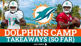 Dolphins Training Camp Takeaways (So Far) - Ft. Jaylen Waddle, Tua Tagovailoa, Tyreek Hill