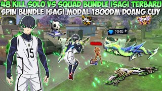 48 KILL SOLO VS SQUAD WITH THE NEW ISAGI BUNDLE!! SPUN THE ISAGI BUNDLE AND GOT IT WITH ONLY 1800...