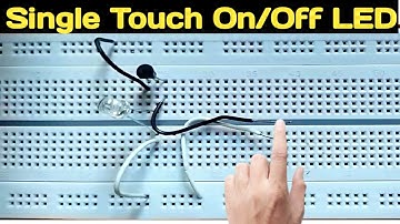 How to make touch switch using C945 transistor | single touch on off LED @MianElectric