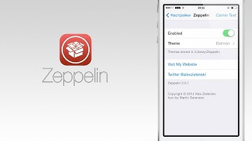 iOS 7 Jailbreak tweak - Zeppelin (Change your carrier name or icon)