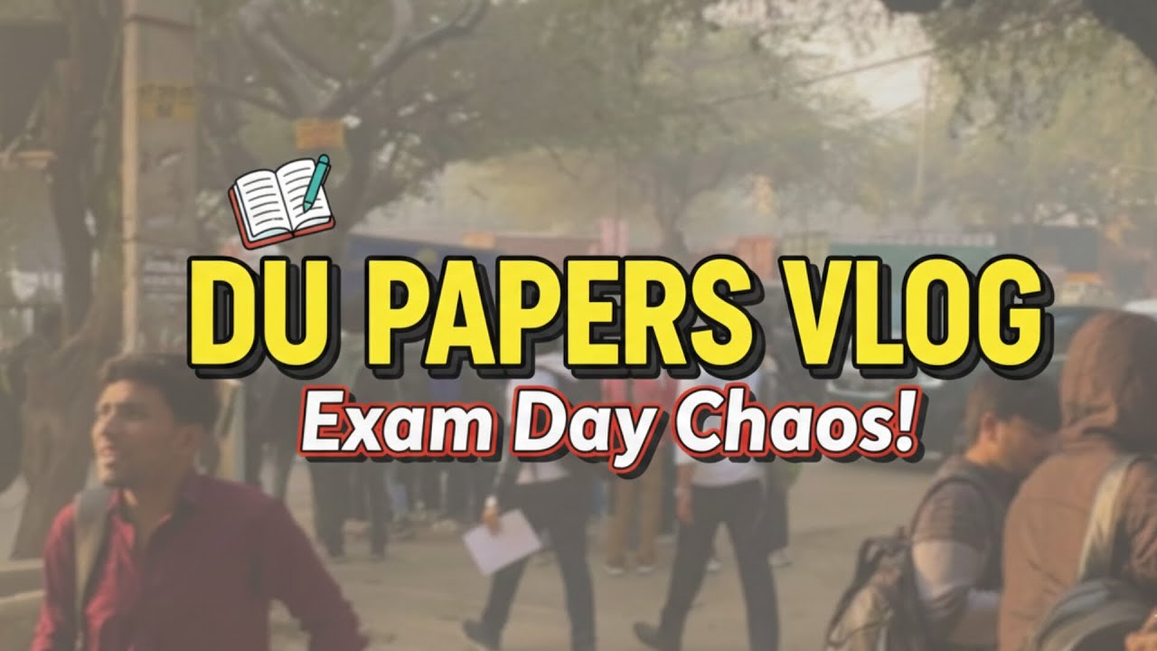 Du First Semester Exam | Third Paper Experience | First Semester at DU | Exam Day Vlog | 