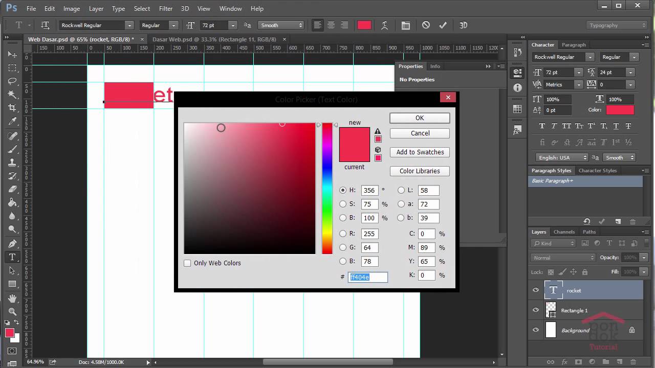 Cara Membuat Desain Web Di Photoshop Part 3 : Pembuatan ...