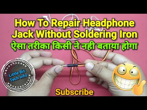 How To Repair Earphone  amp Headphone Jack Without Soldring Iron