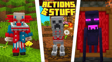 Every SECRET Feature in Actions & Stuff 1.7 (Minecraft Bedrock)