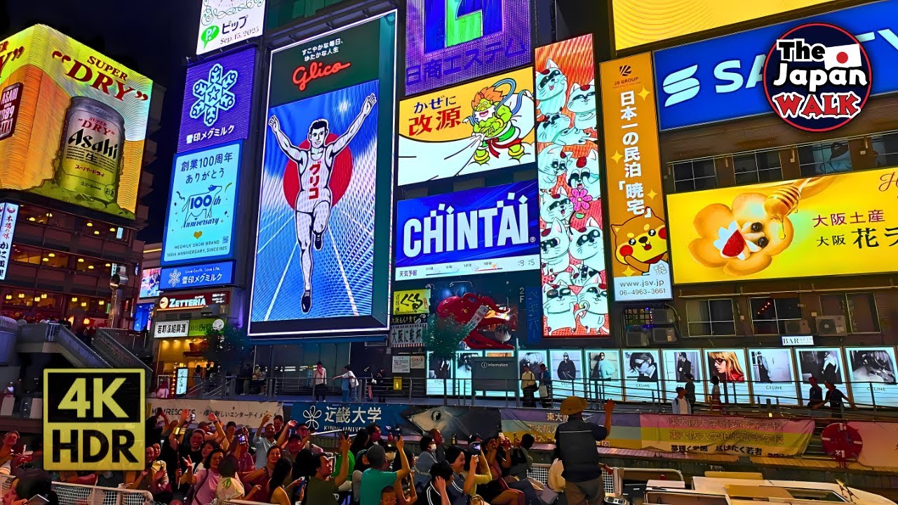 Dotonbori Namba: Exploring The BEST Backstreets of Osaka Nightlife in Autumn | Walking Tour | 4K HDR