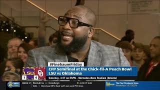 Marcus Spears &quot;bold preview&quot; CFP Semifinal LSU vs Oklahoma 2019 Chick-fil-A Peach Bowl