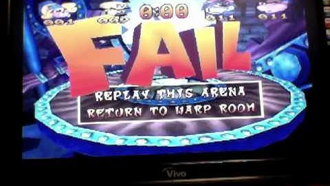 Crash Bash 200% Walkthrough Part 22 Ring Ding (Trophy Gem and Crystal)