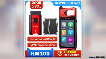Autel MaxiIM KM100 Key Fob Programming Immobilizer Tool 2PCS Autel IKEY for 60s Key Generation OBD