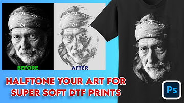 Halftone your image for DTF for soft hand transfer #photoshoptutorial #photoshoptips