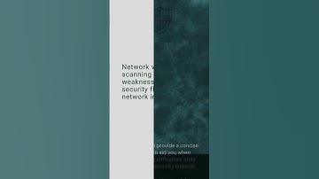 Network Vulnerability Scanning, Cybersecurity Mini Dictionary #shorts