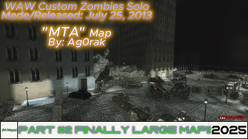 WAW Custom Zombies Solo▐ "MTA" Map Part #2 Finally