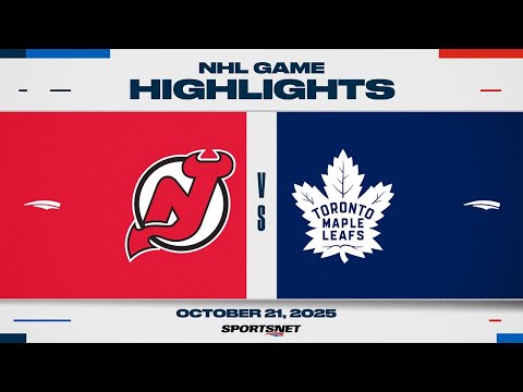 NHL Highlights | Devils vs. Maple Leafs - October 21, 2025