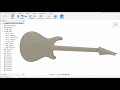 Drawing a complete guitar in Fusion360, the extended version