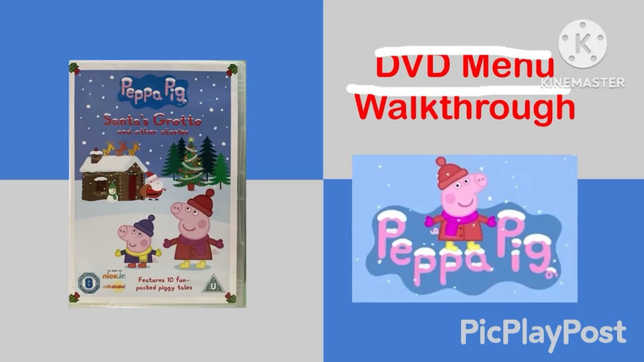 Peppa Pig: Santa’s Grotto (2010) UK DVD Menu Walkthrough
