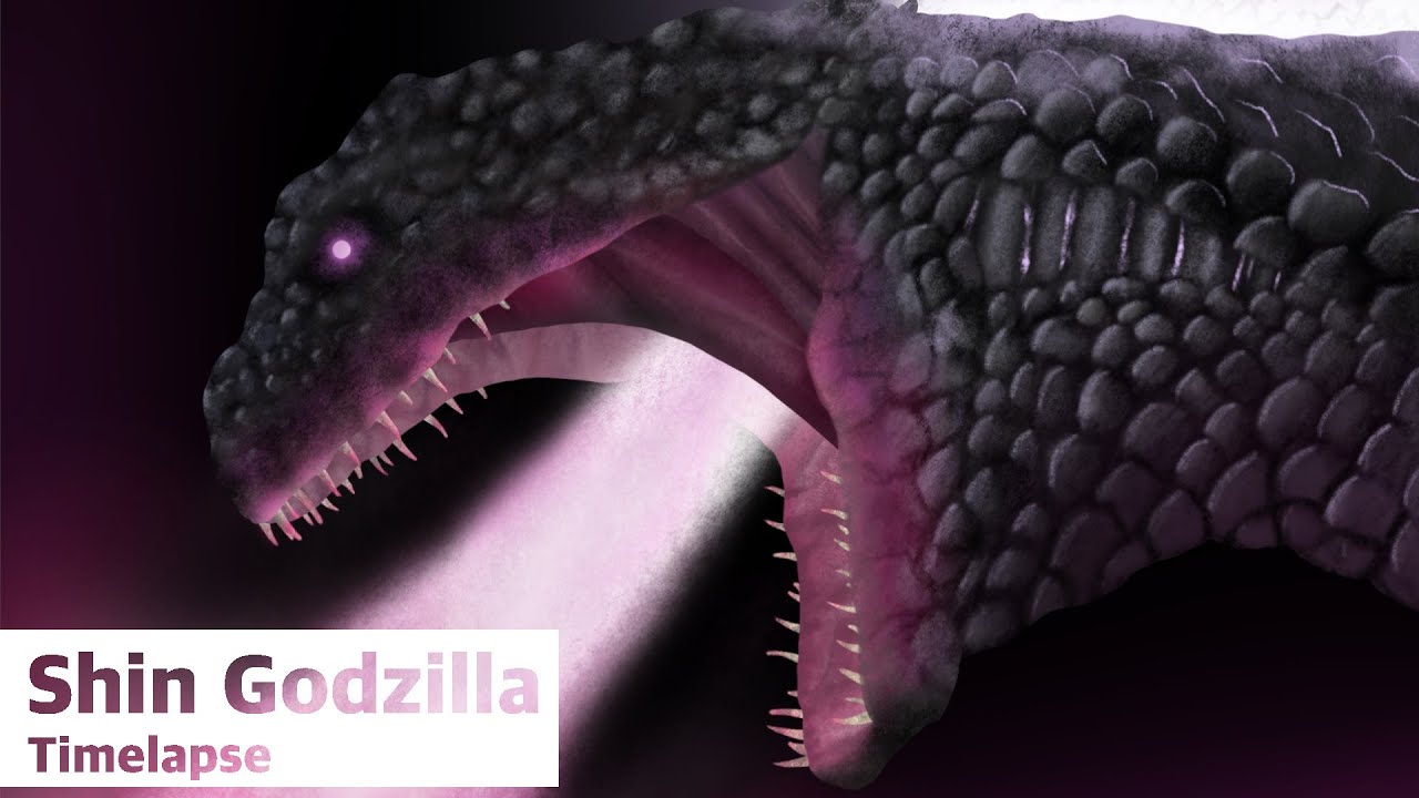Procreate Godzilla Drawing SHIN GODZILLA ( procreate time-lapse ) - YouTube