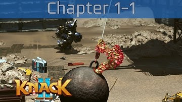 Knack 2 - Chapter 1-1: The Invasion Walkthrough [HD 1080P/60FPS]