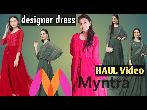 Wine Printed Georgette Designer Gown | Myntra Party Wear Western Dresses |  3d-mon.com