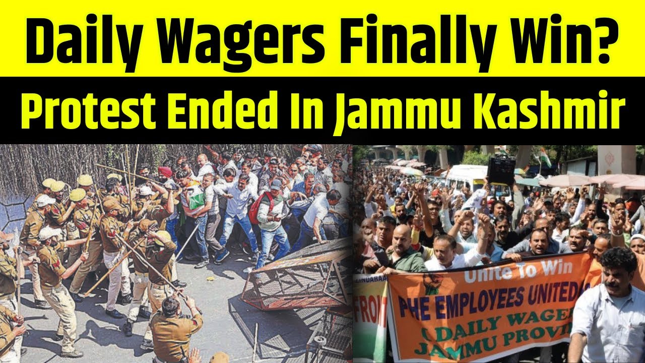 End Strike | Daily Wagers Finally Get Justice? | Protest In Jammu ...