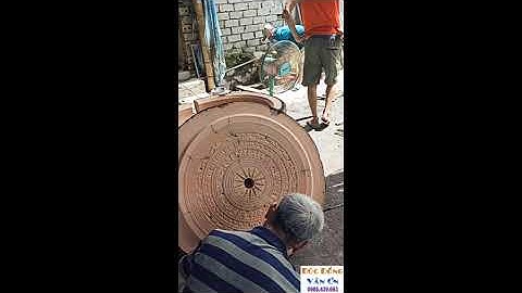 Produce Drums bronze D 86cm- Công đoạn đúc trống đồng 86cm