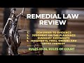 Rules 33 to 36 demurrer to evidence  kinds of judgments  remedial law review