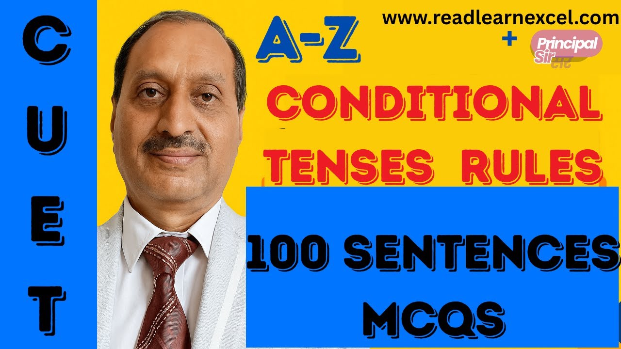 🎯100 MCQs Conditional Sentences CUET English 2025 | Rules | Conditional ...