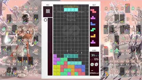 my tetris clear sends 7 lines again in the tetris 99 splatoon 3 theme today!!!