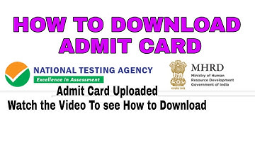 NTA NET ADMIT CARD 2019? || How to Download NTA NET Admit Card