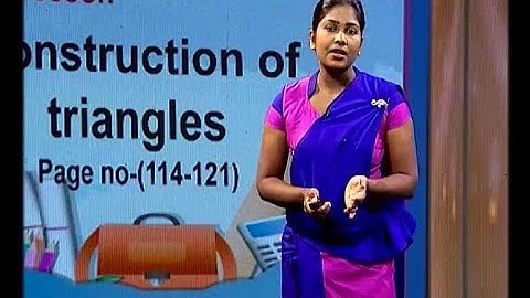 Grade 08 - Mathematics (English Medium) - Construction of tringles (Lesson - 26)