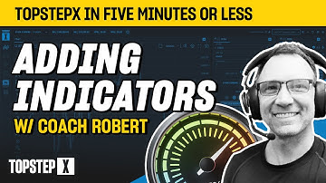 TopstepX - 5 Mins or Less | Adding Indicators