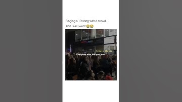 ❤️ Singing "One Direction" Song With A Crowd 😭😭 #onedirection #shorts
