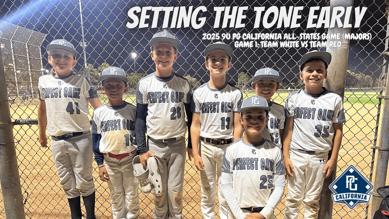 SETTING THE TONE EARLY | 2025 9U PG CALIFORNIA ALL-STATES (MAJORS) |GAME 1: TEAM WHITE VS TEAM RED