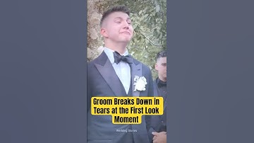 Groom Breaks Down in Tears at the First Look Moment