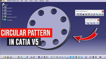 Circular pattern in catia v5 | how to use circular pattern command in catia | catia v5 commands