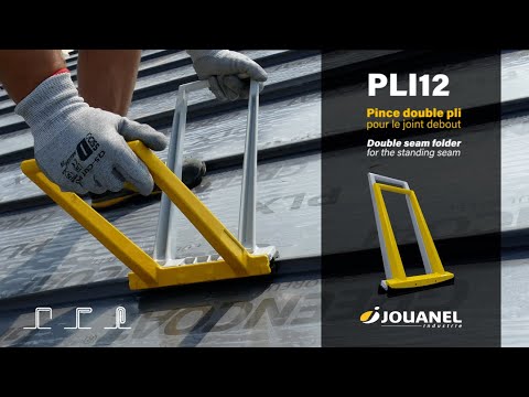 JOUANEL - Pince double pli pour joint debout, largeur 250 mm vidéo