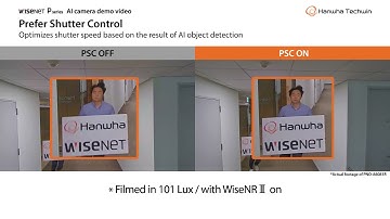 Wisenet P series AI Camera - Prefer Shutter Control & WiseNRII