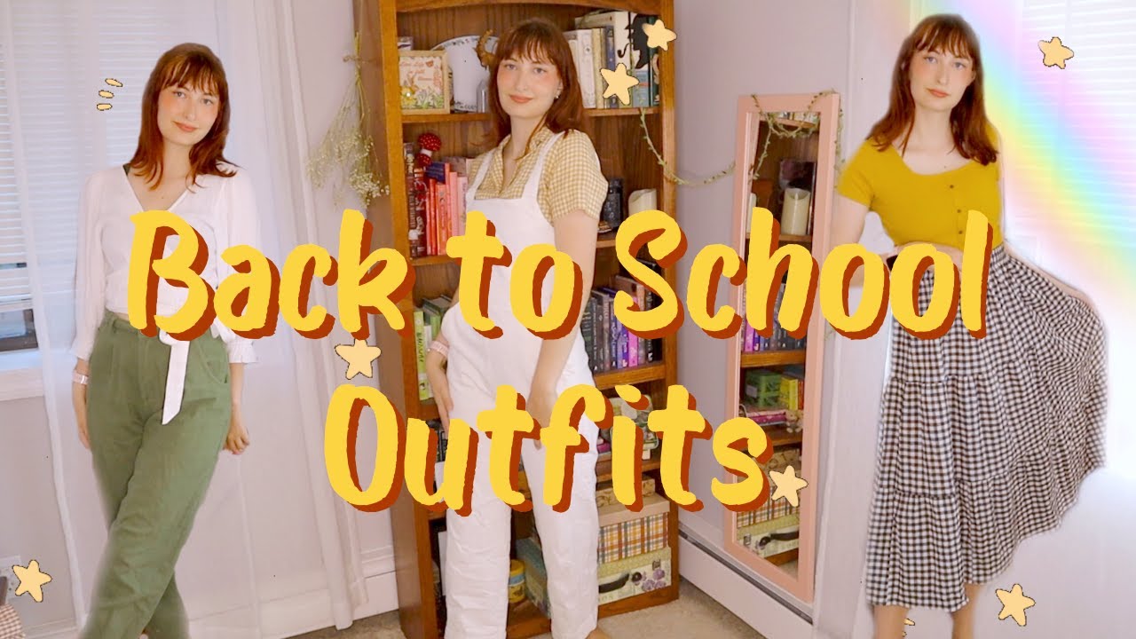 9 Cottagecore Back to School Outfits🌾🍄 - YouTube