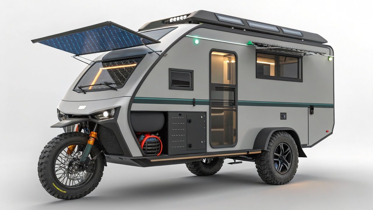 2025 Futuristic Camper Tricycle | Ultimate Compact Adventure Ride!